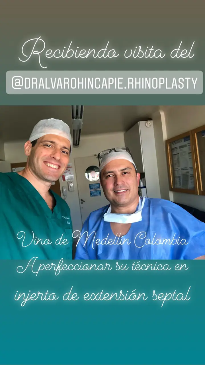 Colegas en el quirófano con los Dres. Chinski, nov. 2018