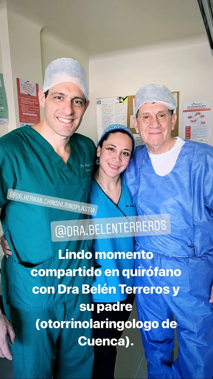 Colegas en el quirófano con los Dres. Chinski, jun. 2019