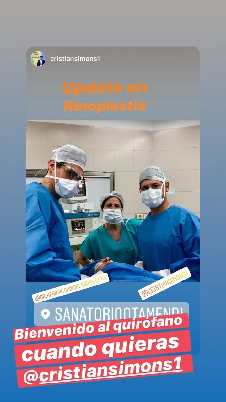 Colegas en el quirófano con los Dres. Chinski, sept. 2019