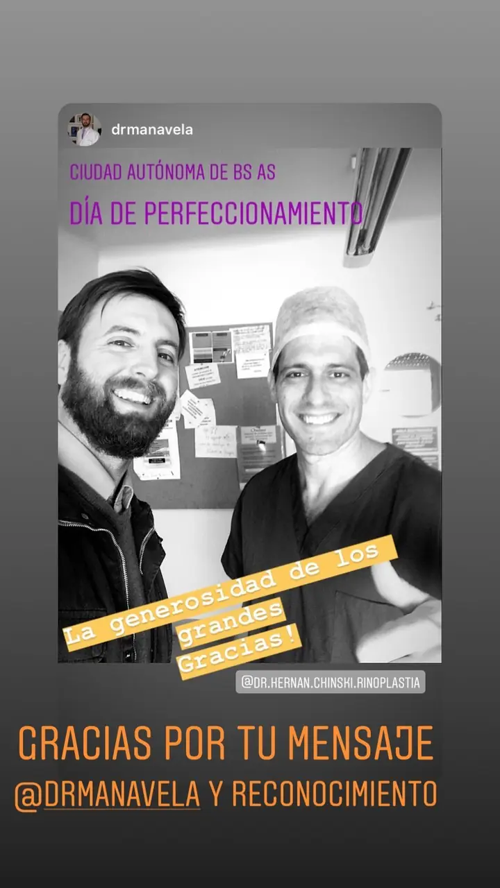 Colegas en el quirófano con los Dres. Chinski, oct. 2019