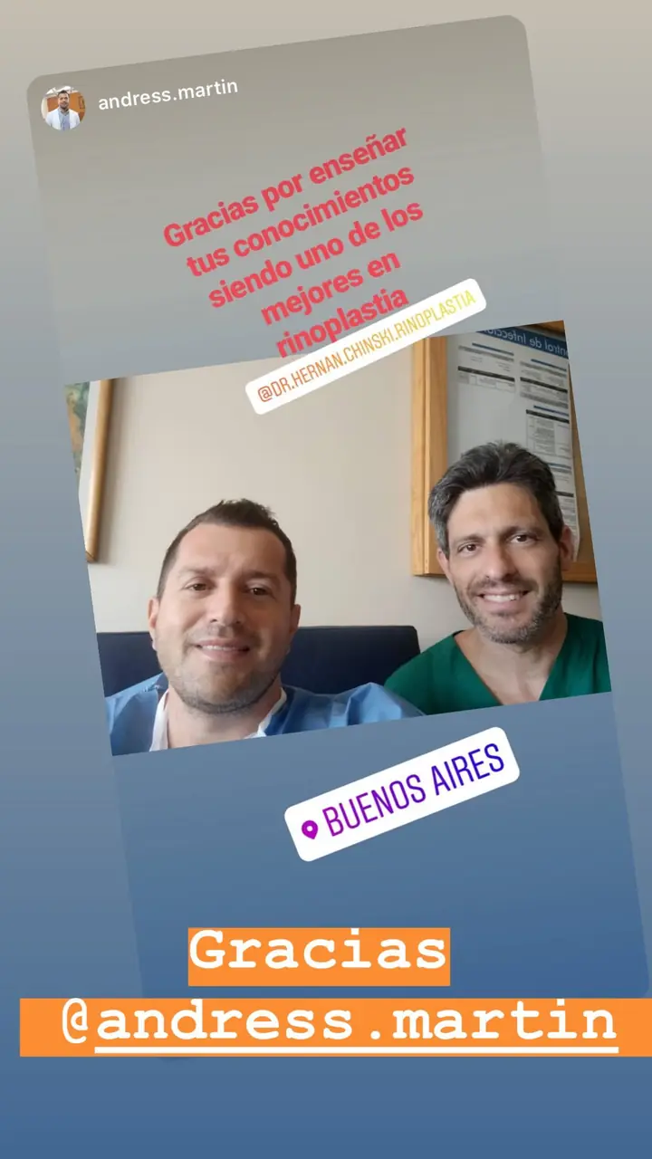 Colegas en el quirófano con los Dres. Chinski, ene. 2020