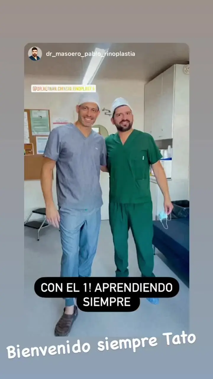 Colegas en el quirófano con los Dres. Chinski, nov. 2021