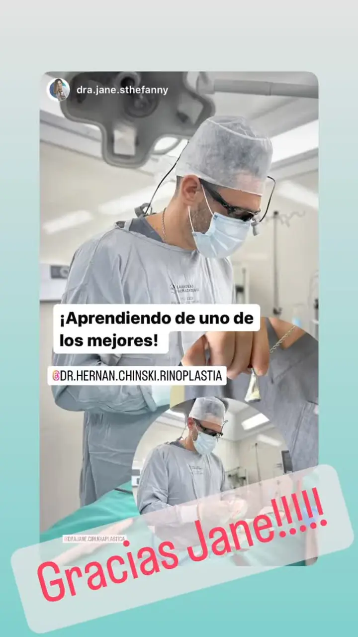 Colegas en el quirófano con los Dres. Chinski, mar. 2023