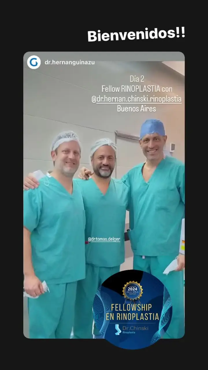 Colegas en el quirófano con los Dres. Chinski, ago. 2024